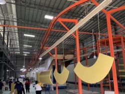 弧形鋁單板噴涂實拍